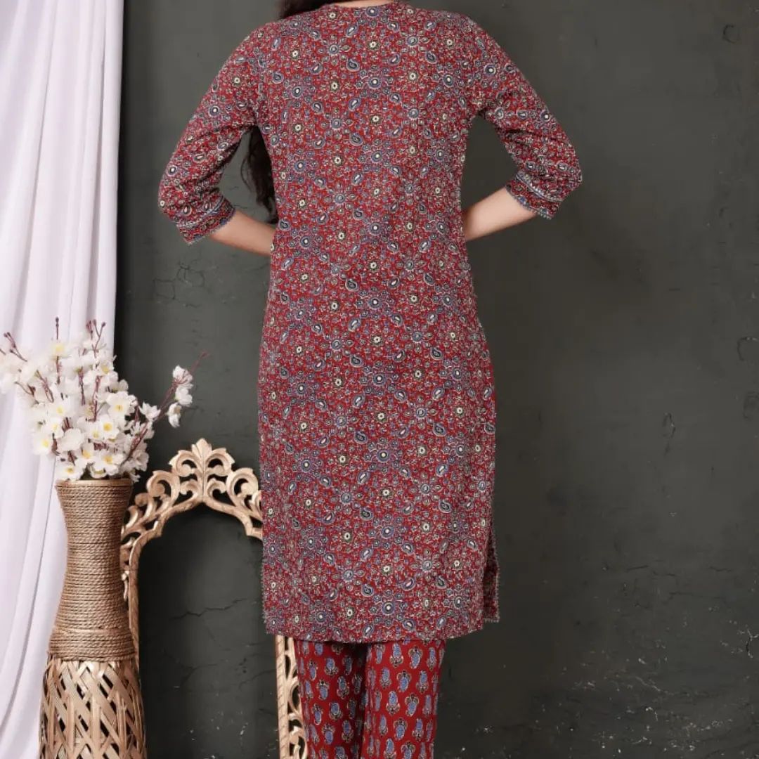 Cotton Gota Patti Work Suit