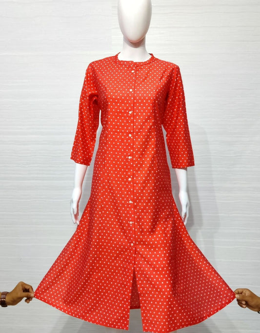 Bamboo Silk Printed Kurti