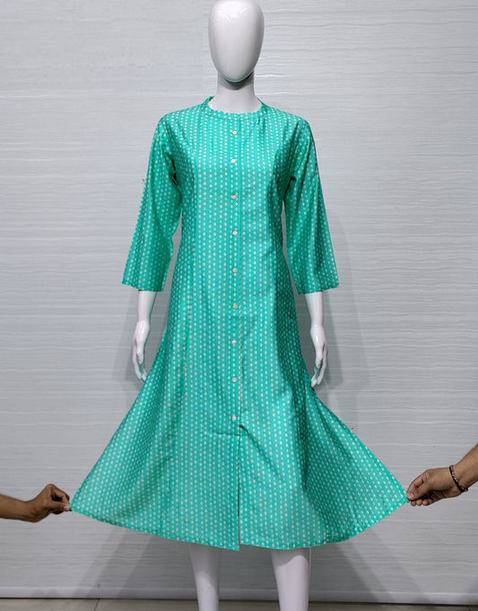 Bamboo Silk Printed Kurti