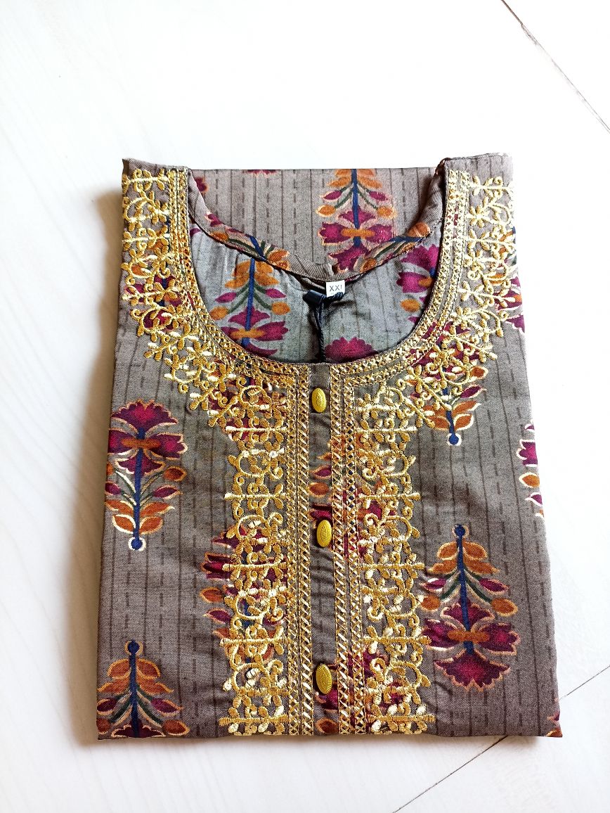 Cotton Embroidered Kurti