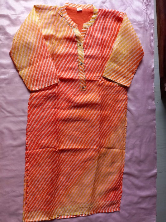 Kota Doria Lehriya Kurta