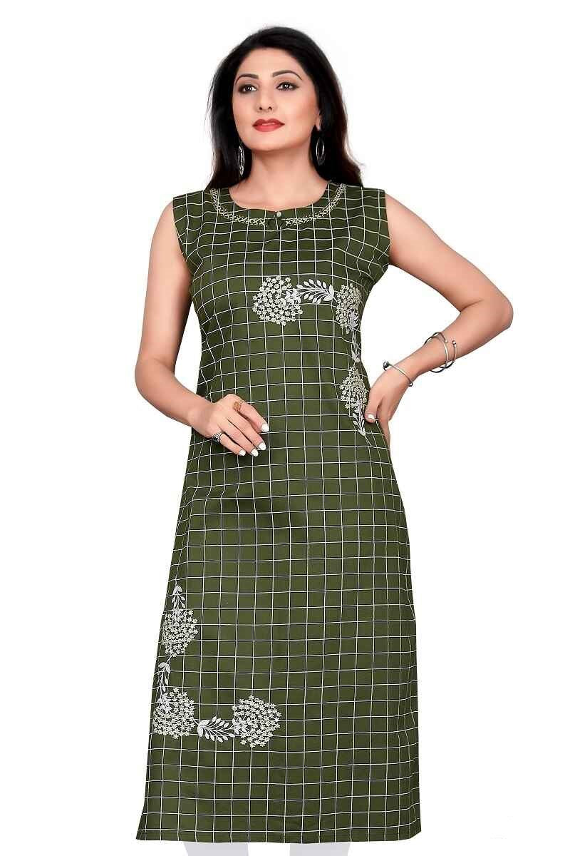 Cotton Embroidered Kurti